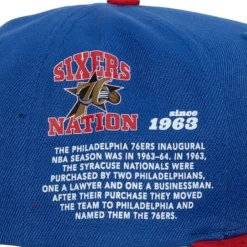 Headwear Mitchell & Ness -Team Origins Snapback Hwc Philadelphia 76Ers
