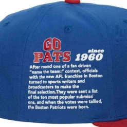 Headwear Mitchell & Ness -Team Origins Snapback New England Patriots
