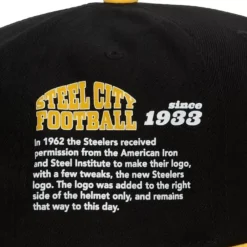 Headwear Mitchell & Ness -Team Origins Snapback Pittsburgh Steelers