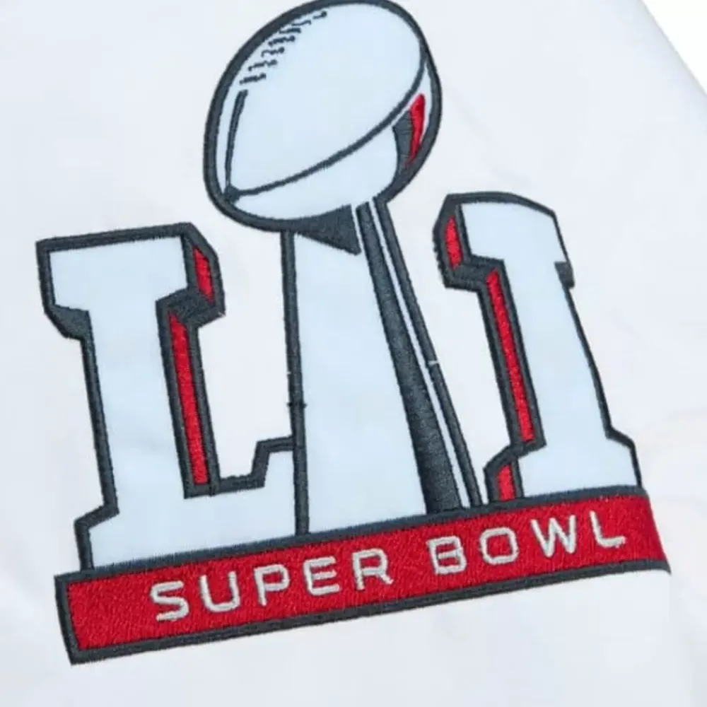 Apparel Mitchell & Ness Jackets & Outerwear-Team Origins Varsity Satin Jacket New England Patriots