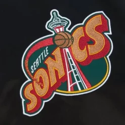 Apparel Mitchell & Ness Jackets & Outerwear-Team Origins Varsity Satin Jacket Seattle Supersonics