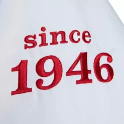 Apparel Mitchell & Ness Jackets & Outerwear-Team Origins Varsity Satin Jacket San Francisco 49Ers