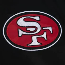 Apparel Mitchell & Ness Jackets & Outerwear-Team Origins Varsity Satin Jacket San Francisco 49Ers