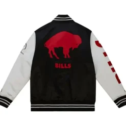 Apparel Mitchell & Ness Jackets & Outerwear-Team Origins Varsity Satin Jacket Buffalo Bills