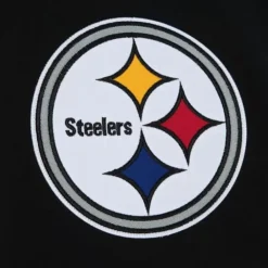 Apparel Mitchell & Ness Jackets & Outerwear-Team Origins Varsity Satin Jacket Pittsburgh Steelers