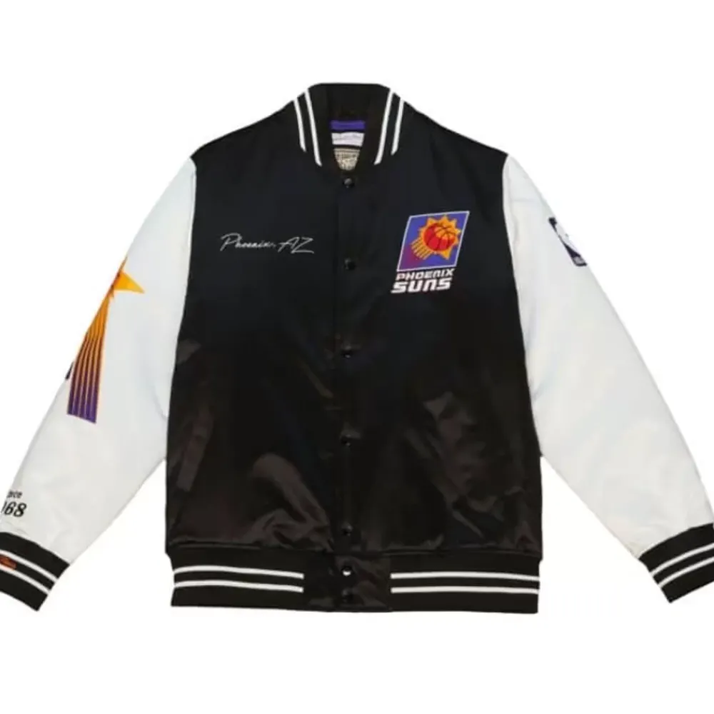 Apparel Mitchell & Ness Jackets & Outerwear-Team Origins Varsity Satin Jacket Phoenix Suns