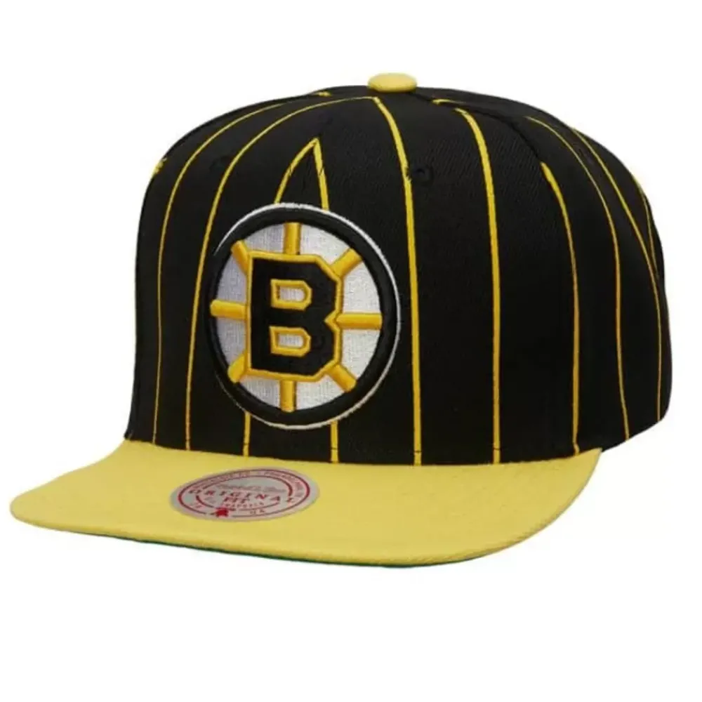 Headwear Mitchell & Ness -Team Pin Snapback Boston Bruins