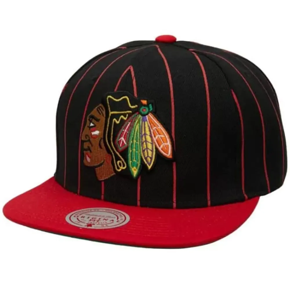 Headwear Mitchell & Ness -Team Pin Snapback Chicago Blackhawks