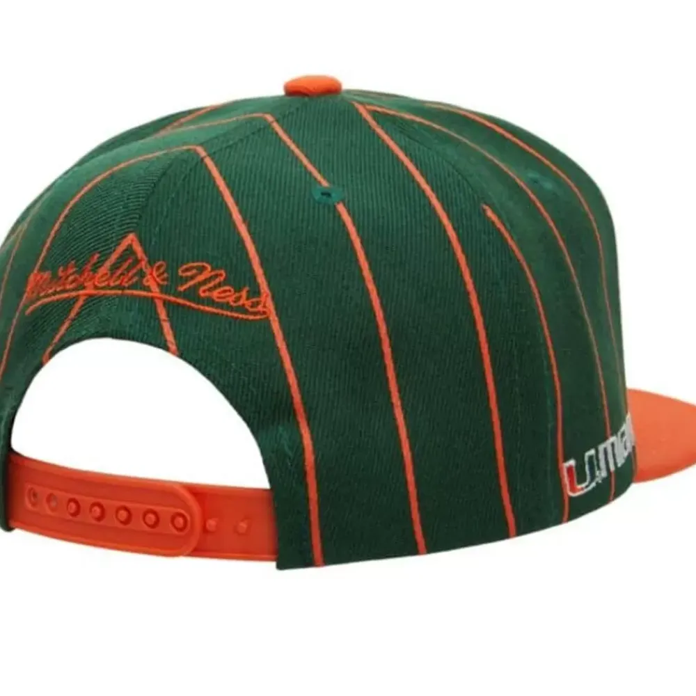 Headwear Mitchell & Ness -Team Pin Snapback University Of Miami