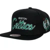 Headwear Mitchell & Ness -Team Script 2.0 Snapback Boston Celtics