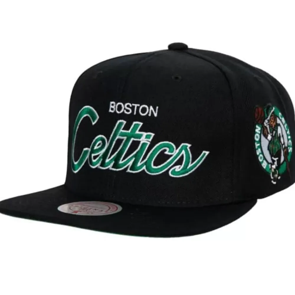Headwear Mitchell & Ness -Team Script 2.0 Snapback Boston Celtics