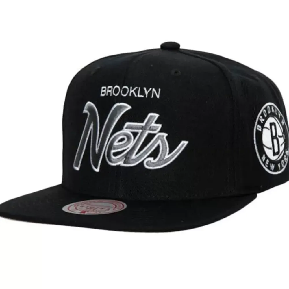 Headwear Mitchell & Ness -Team Script 2.0 Snapback Brooklyn Nets