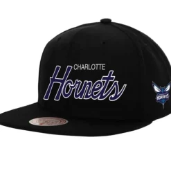 Headwear Mitchell & Ness -Team Script 2.0 Snapback Charlotte Hornets