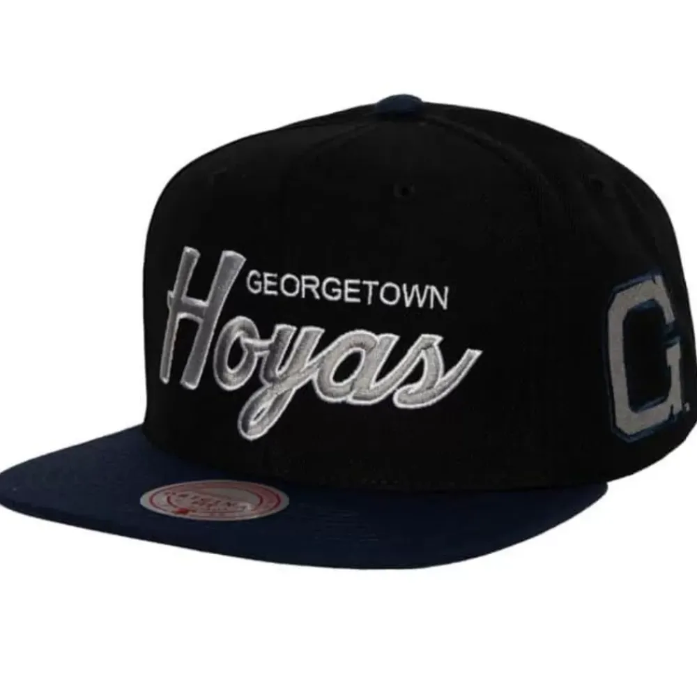 Headwear Mitchell & Ness -Team Script 2.0 Snapback Georgetown University