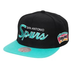 Headwear Mitchell & Ness -Team Script 2.0 Snapback Hwc San Antonio Spurs