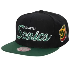 Headwear Mitchell & Ness -Team Script 2.0 Snapback Hwc Seattle Supersonics