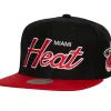 Headwear Mitchell & Ness -Team Script 2.0 Snapback Hwc Miami Heat