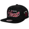 Headwear Mitchell & Ness -Team Script 2.0 Snapback Miami Heat