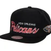 Headwear Mitchell & Ness -Team Script 2.0 Snapback New Orleans Pelicans
