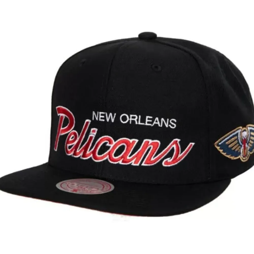 Headwear Mitchell & Ness -Team Script 2.0 Snapback New Orleans Pelicans