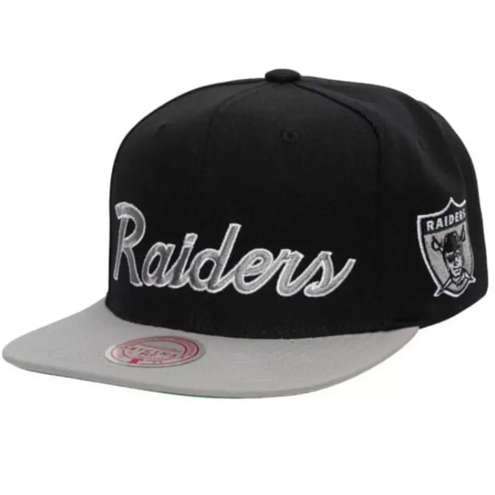 Headwear Mitchell & Ness -Team Script 2.0 Snapback Oakland Raiders