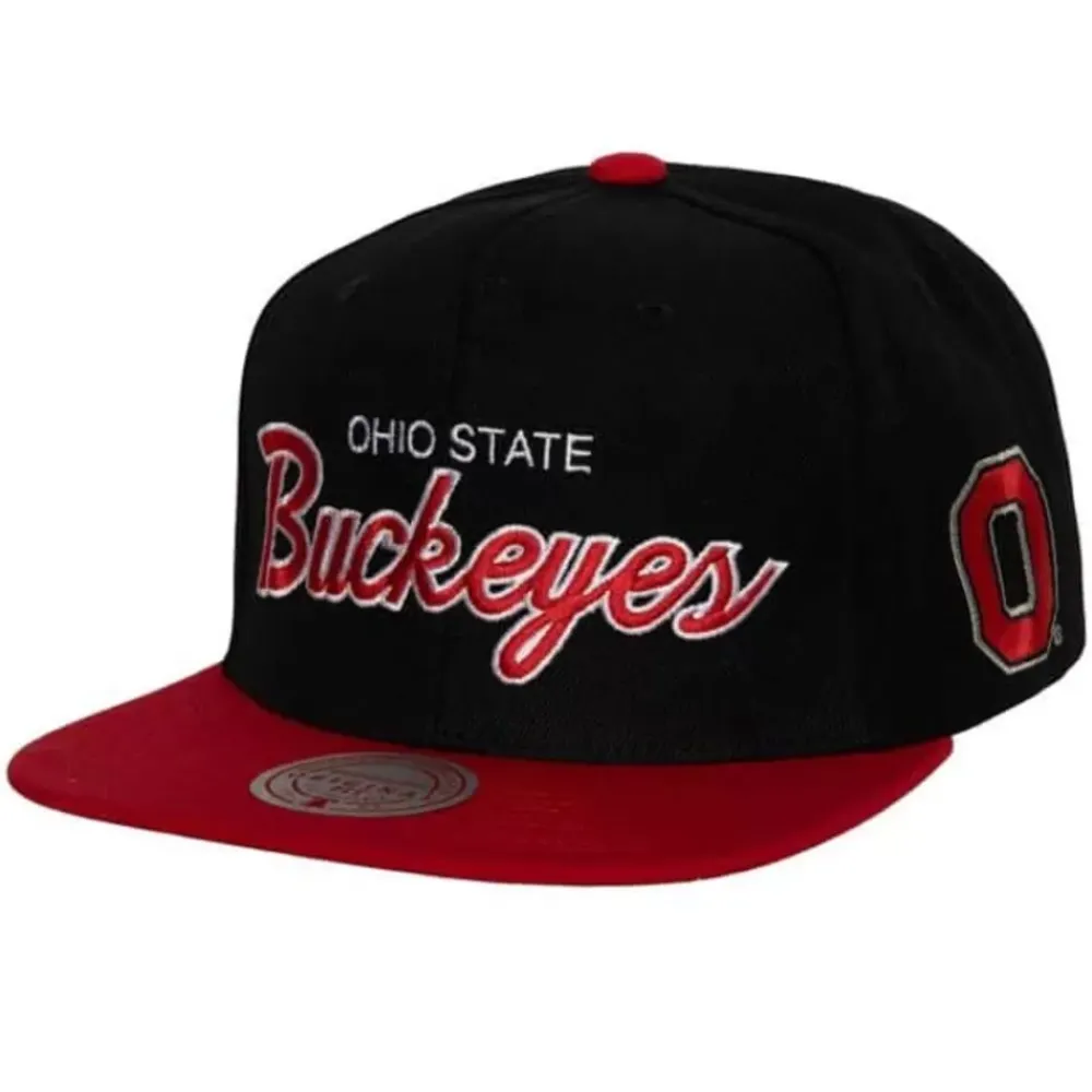 Headwear Mitchell & Ness -Team Script 2.0 Snapback Ohio State