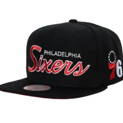 Headwear Mitchell & Ness -Team Script 2.0 Snapback Philadelphia 76Ers