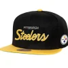 Headwear Mitchell & Ness -Team Script 2.0 Snapback Pittsburgh Steelers