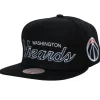 Headwear Mitchell & Ness -Team Script 2.0 Snapback Washington Wizards