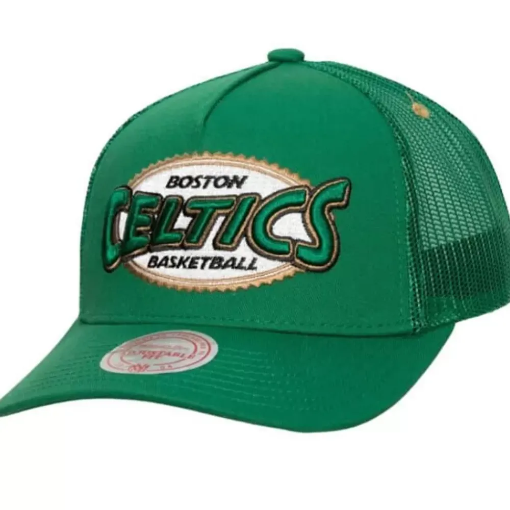Headwear Mitchell & Ness -Team Seal Trucker Snapback Boston Celtics