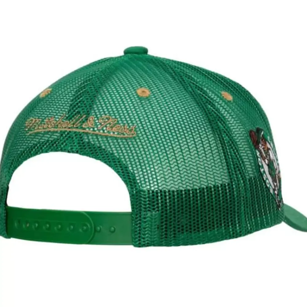 Headwear Mitchell & Ness -Team Seal Trucker Snapback Boston Celtics