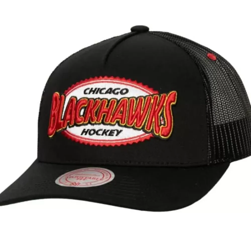 Headwear Mitchell & Ness -Team Seal Trucker Snapback Chicago Blackhawks