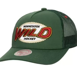 Headwear Mitchell & Ness -Team Seal Trucker Snapback Minnesota Wild