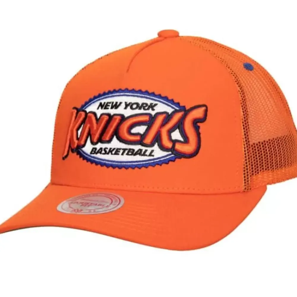 Headwear Mitchell & Ness -Team Seal Trucker Snapback Hwc New York Knicks