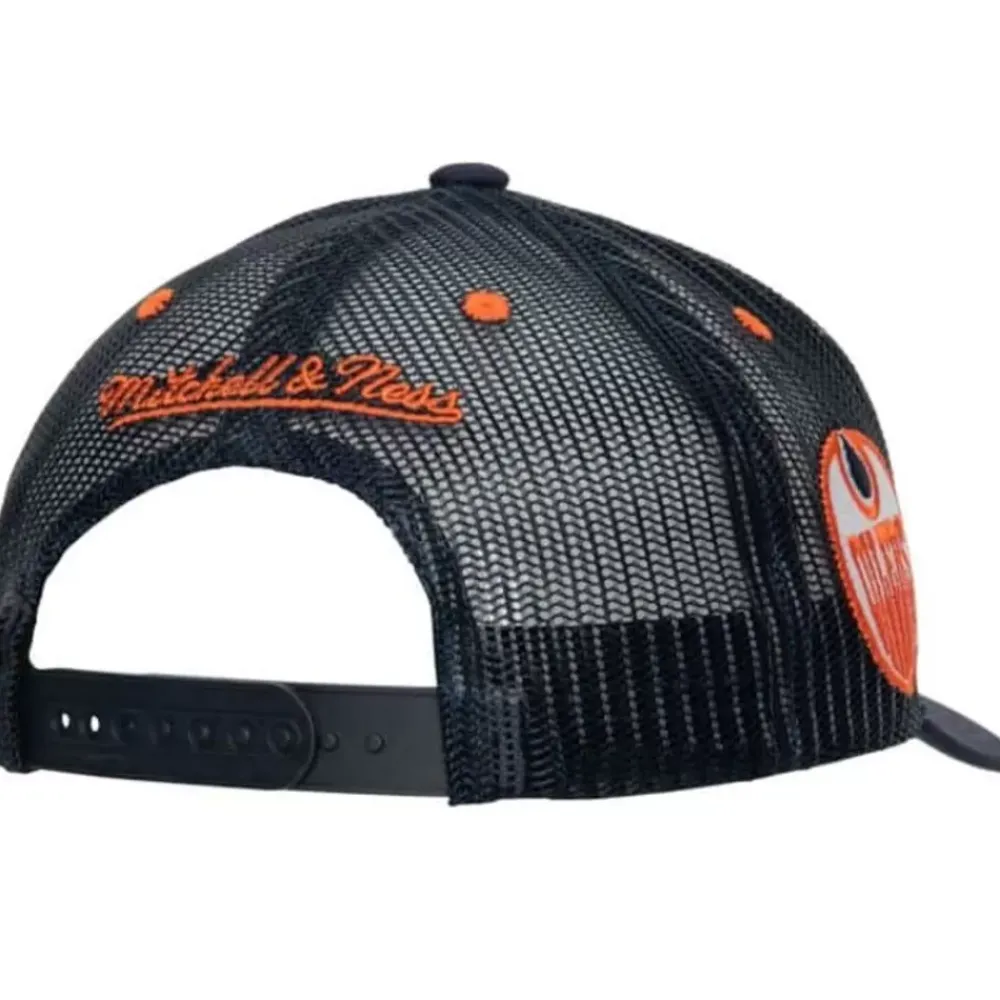 Headwear Mitchell & Ness -Team Seal Trucker Snapback Vintage Edmonton Oilers