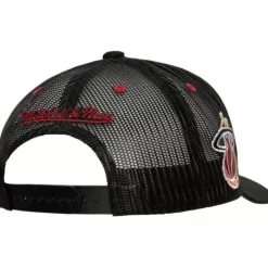 Headwear Mitchell & Ness -Team Seal Trucker Snapback Hwc Miami Heat