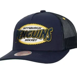 Headwear Mitchell & Ness -Team Seal Trucker Snapback Vintage Pittsburgh Penguins