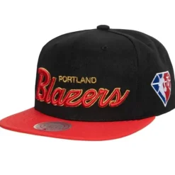 Headwear Mitchell & Ness -75Th Anniversary Gold Snapback Portland Trail Blazers