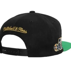 Headwear Mitchell & Ness -75Th Anniversary Gold Snapback Utah Jazz