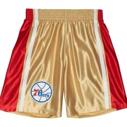 Shorts Mitchell & Ness -75Th Anniversary Gold Swingman Philadelphia 76Ers 1996-97 Shorts