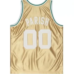 Jerseys Mitchell & Ness -75Th Anniversary Gold Swingman Robert Parish Boston Celtics 1985-86 Jersey