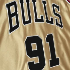 Jerseys Mitchell & Ness -75Th Anniversary Gold Swingman Dennis Rodman Chicago Bulls 1997-98 Jersey