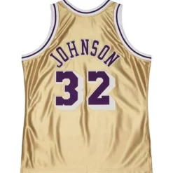 Jerseys Mitchell & Ness -75Th Anniversary Gold Swingman Magic Johnson Los Angeles Lakers 1984-85 Jersey