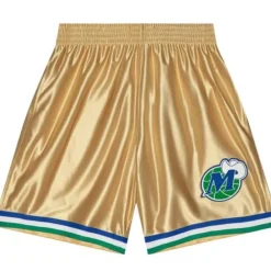 Shorts Mitchell & Ness -75Th Anniversary Gold Swingman Dallas Mavericks 1998-99 Shorts