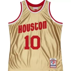 Jerseys Mitchell & Ness -75Th Anniversary Gold Swingman Sam Cassell Houston Rockets 1993-94 Jersey