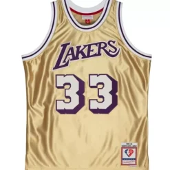 Jerseys Mitchell & Ness -75Th Gold Swingman Kareem Abdul-Jabbar Los Angeles Lakers 1983 Jersey