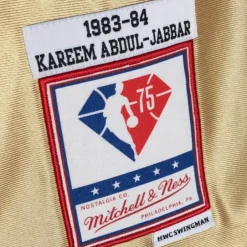 Jerseys Mitchell & Ness -75Th Gold Swingman Kareem Abdul-Jabbar Los Angeles Lakers 1983 Jersey