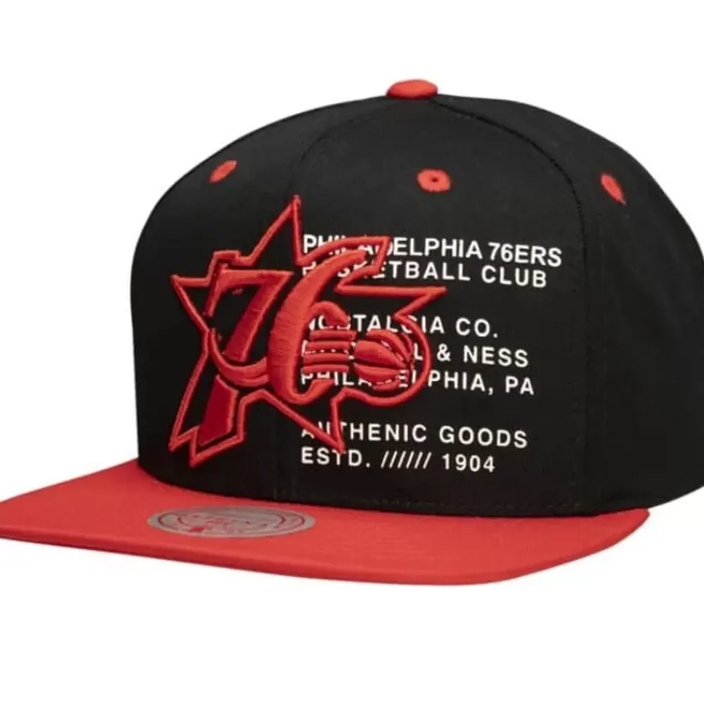 Headwear Mitchell & Ness -The Info Snapback Hwc Philadelphia 76Ers
