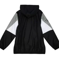 Apparel Mitchell & Ness Jackets & Outerwear-Throw It Back Full Zip Windbreaker Oakland Raiders