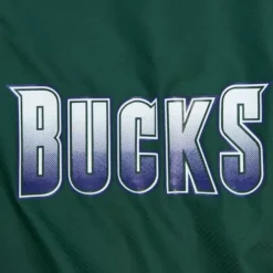 Apparel Mitchell & Ness Jackets & Outerwear-Throw It Back Full Zip Windbreaker Milwaukee Bucks